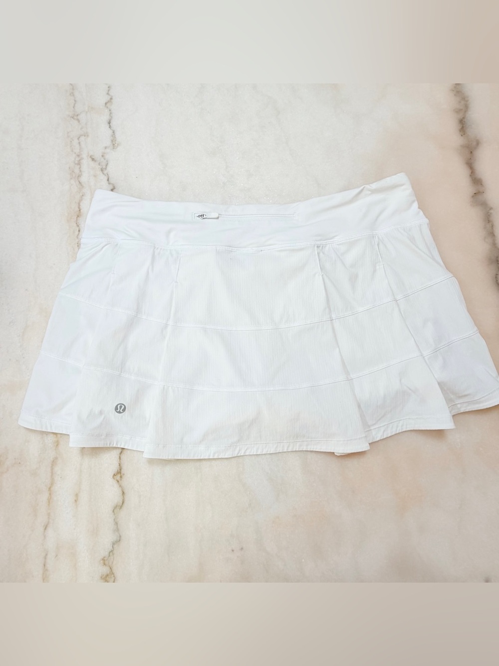 Lululemon White Pace Rival Tennis Skirt in White